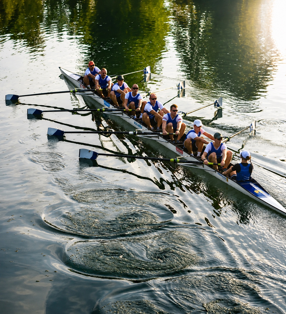 Der Achter des URV Pöchlarn auf der Donau